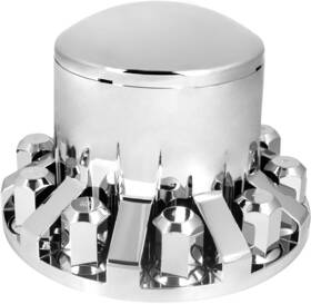 40261 Gg Grand General Chrome Abs Delux Rear Axle Cover Set Round Hub 33mm