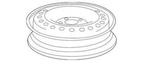 Gm 13235015 Genuine 2010-2020 Chevrolet Buick Envision Regal Wheel Compact Spare