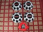 5195 Gmc 2500 3500 Series Van 2003-2005 Set Of Four 8 Lug Center Caps In Grey