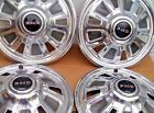 Hc-570 Pontiac Motor Division Vintage Set Of Hubcaps Black Pmd Chrome
