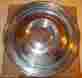 Hc514 1954 1955 Cadillac Hub Cap 15 Stainless With Brass Emblem