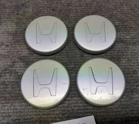 44732-sr3-h02 Honda Set Of 4 Oem 1992-2000 Civic Vx Hx Enkei Alloy Wheel Center Caps Hubcaps