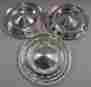 J10402 Chevy Belair 1955 1956 Hub Caps 15 Parts Lot