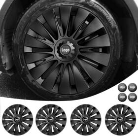 1052257-00-a Limsas For Tesla Model Y Wheel Cover Hubcap 19 Inch Accessories Matte Black 2021-23