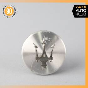 82336806 Maserati 03-18 Quattroporte M139 Wheel Centre Cap Silver / Gray Oem