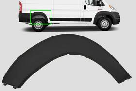 Mjd Auto Parts 136512 For Ram Promaster 2019-2026 Right Passenger Side Trim Black