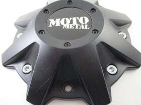 Capm-970 Moto Metal Custom #m0970/ 8 1/2 Inch Satin Black Wheel Center Cap #m0970 Sb For 1