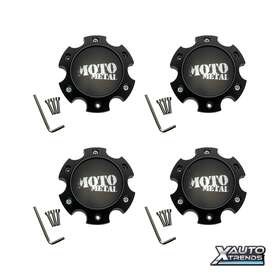 Mo989s01 Moto Metal 4 X Wheel Center Cap Satin Black