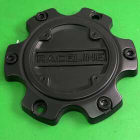 947-3-cap Raceline Custom Wheel Center Cap Black