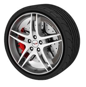 119349976 Rimblades Alloy Wheel Rim Protector Trim Strips For C6 And C7 Corvette - Black
