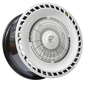 Rcs001fusionb Rotari Rc001wht Rim Covers For Model 3 With Gloss White Sticker Set