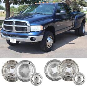 Startship S-708d 17 Inch Polish Stainless Steel Dually Wheel Simulator For 03-18 Dodge Ram
