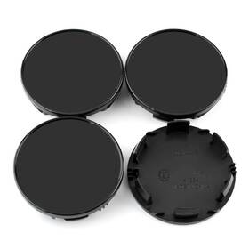 Steel.frame.motor Deswqhdgkg-306 Set Of 4 85mm Wheel Center Hub Caps Black For Outer Inner 78mm