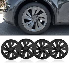 Tesstudio My014-y Wheel Covers Black 4 Pcs Abs For Tesla Model Y Juniper 25 19 Inch