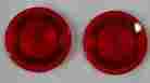 Trst-59 Ford Pair Nos 1957 1966 Pickup Round Tail Light Lamp Lens Fomoco Oem