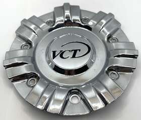 V34-2090-2295-2410-2610-cap Vct Black / Chrome Wheel Center Cap Lg1009-53