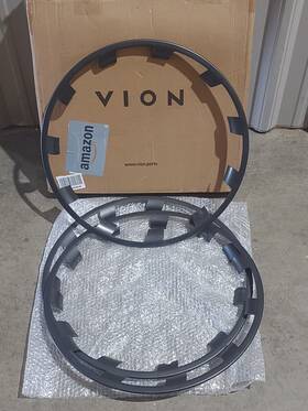 Vion 760532682357 3 - 21 Inch Snap-on Wheel Covers For The Original Tesla Model Y Note Only