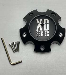 S057l120sb-h34 Xd Series Satin Black Wheel Center Cap With Screws