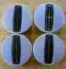 Xw43-1a096-ja 4 Caps 01 05 Lincoln Ls Zephyr Silver Center Cap Set