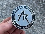Ar American Racing Custom Wheel Center Cap 1242100S Black & Silver Finish. Fixed Price $9.95.