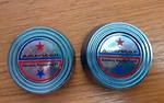 Vintage Plastic (by American Racing) Chrome Wheel Center Hub Cap 2"OD 1 /2"H. Fixed Price $24.00.