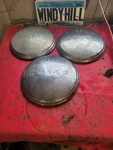 1950 Buick Special Super Dog Dish Hub Caps. Fixed Price $62.99.