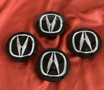 4 Acura 69MM Black Wheel Center Caps Silver Chrome Emblem Fits Tl Mdx Rl Rdx Tsx. Fixed Price $23.99.