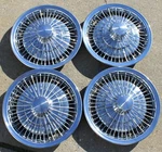 Set Of 1971-1976 Chevrolet Camaro Chevelle Nova 14" Wire Wheel Covers 3998506. Fixed Price $400.00.