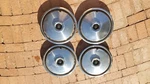 1972-79 Lincoln Continental Wheelcovers Nice Set Of 4 Original 15". Fixed Price $75.00.