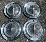 1962 1963 Dodge Dart Polara Hub Caps 14" Set Of Black Wheel Covers Vintage. Fixed Price $99.95.
