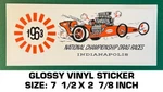 Nhra 1963 National Championship Indianapolis Vinyl Decal Sticker - Drag Races. Fixed Price $10.12.