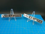 Vintage Gm V8 4.3 Litre Chrome Fender Emblems Pair Oldsmobile 260 Oem 1707615. Fixed Price $74.99.