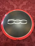 2012 - 2017 Fiat 500 Black/red Oem Center Hub Cap 68078419AC. Fixed Price $22.95.