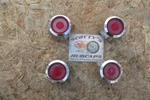 1974-78 Ford Mustang Ii, Pinto Wheel Center Caps, Set Of D6EA-1A096. Fixed Price $99.95.