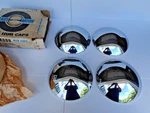 Nos Vintage 60'S Cal Custom Baby Moon Hub Caps Corvair Comet Falcon Mustang 427. Fixed Price $124.99.