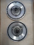 1967 Pontiac Hubcaps For 14 Wheels Set Of Two Oem. Fixed Price $35.00.