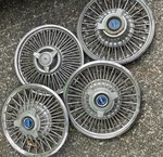 14" Wire Spoke Spinner Wheel Covers (set Of 4) 1963-1969 Ford Galaxie Mustang. Fixed Price $169.99.