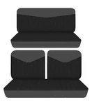 Fits 1955 1968 Ford Fairlane 2DOOR Front 50-50 Top And Rear Bench Seat Covers. Fixed Price $159.99.