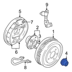 Ford Mustang 1999-2004 F3DZ1N135A Rear Wheel Bearing Dust Cap. Fixed Price $50.90.