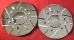 Two New Shooz Chrome Center S010-2085-CAP LG0810-12 Aftermarket /8766-67. Fixed Price $44.99.