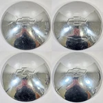 10 5/8" Vintage 1970'S Chevrolet Steel Wheel Dog Dish Hubcaps Covers Set. Fixed Price $125.00.
