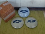 Nos 1954 Chevy Truck 1/2 Ton Dog Dish Hub Caps Set 3 Gray Painted W/orig Box. Fixed Price $999.95.