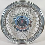 One 1982-1986 Pontiac Sunbird / 2000 # 5078 13" Wire Spoke Hubcap Wheel Cover. Fixed Price $59.99.
