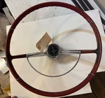 Red Facrory Oem Gm Chevrolet 1965 -7 Corvair Steering Wheel Monza Horn Cap. Fixed Price $45.00.