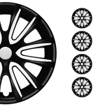 16" Inch Hubcaps Wheel Rim Cover Matt Black With White Insert 4PCS Set. Fixed Price $99.90.