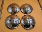 1941-48 Chevrolet 10 Dog Dish Wheel Center Hubcaps (4) Set Of Four. Fixed Price $44.94.