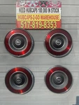 1972-80 Ford Maverick 14 Burgundy Comet Hubcaps Set Rare Beautiful Stainless.. Fixed Price $110.00.