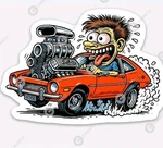 Ford Pinto Magnet - Muscle Car Rat Fink Odd Rod Classic Vinyl. Fixed Price $5.55.