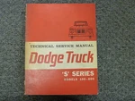 1963 1964 Dodge D100 D200 D300 D400 D600 PD500 Service Repair Manual. Fixed Price $61.22.