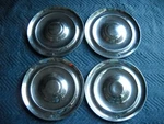Chrysler 1951-52 Saratoga / Windsor 15" Wheel Covers Hub Caps Part # 1408531. Fixed Price $100.00.
